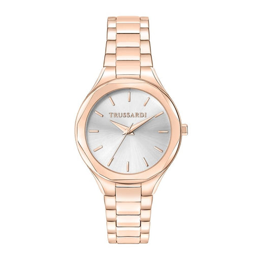 TRUSSARDI MOD. SMALL ladies wristwatch with 32mm silver dial and quartz movement