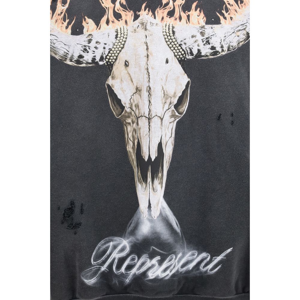 Represent Gray Cotton Sweatshirt1728,72470364320,Clothing,Gray,L,M,Men,New with tags,Represent,S,Sweaters - Clothing,Sweatshirts - Sweaters - Clothing,XL