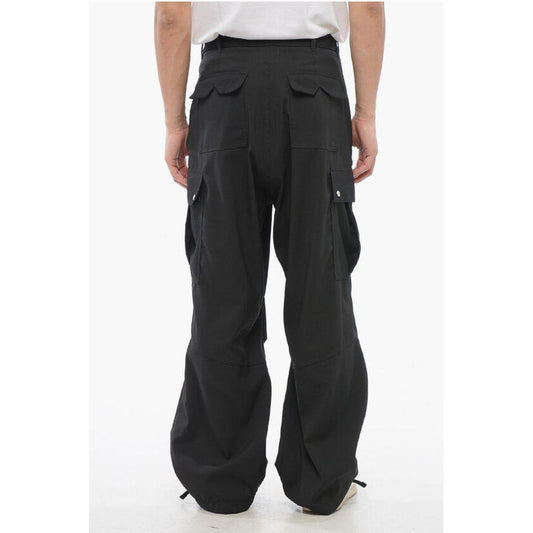 Rhude Rhude Cotton Cargo Pants with Logo Buttons RH-P628781-S 1728,74866327712,Black,Clothing,Jeans & Pants - Men - Clothing,Men,Men - Clothing,New with tags,Rhude,S