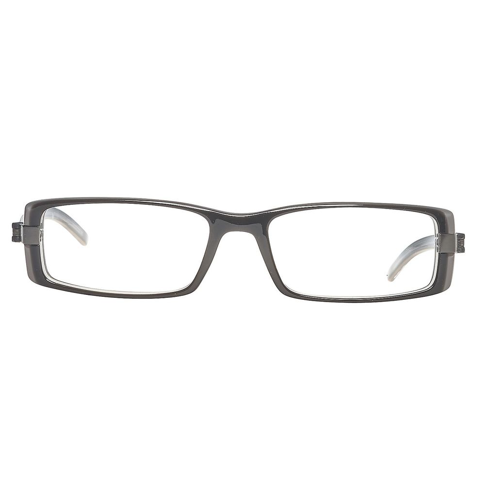 Rodenstock Black Plastic Frames - Women's glasses, model R5204-a, size 49/16/135 mm. Classic rectangular design in black plastic material.