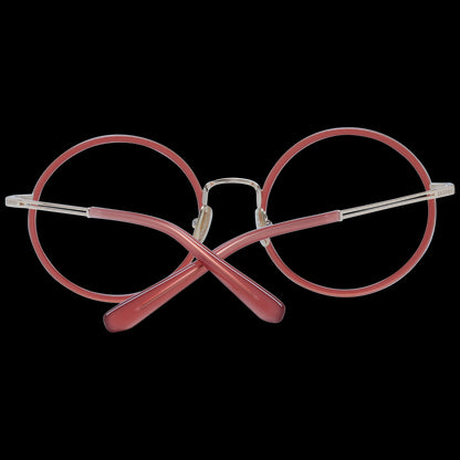 Lady's eyeglasses SANDRO MOD. SD2033 51202 with round red frames and gold details.