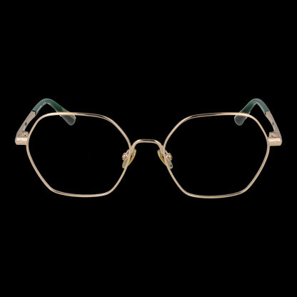 SCOTCH & SODA MOD. SS1025 53405 lady glasses with gold frames, front view on black background