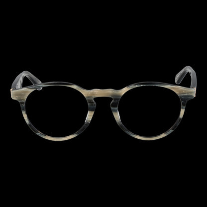SCOTCH & SODA MOD. SS4009 49815 stylish round eyeglasses for gentlemen with sleek design on a black background.