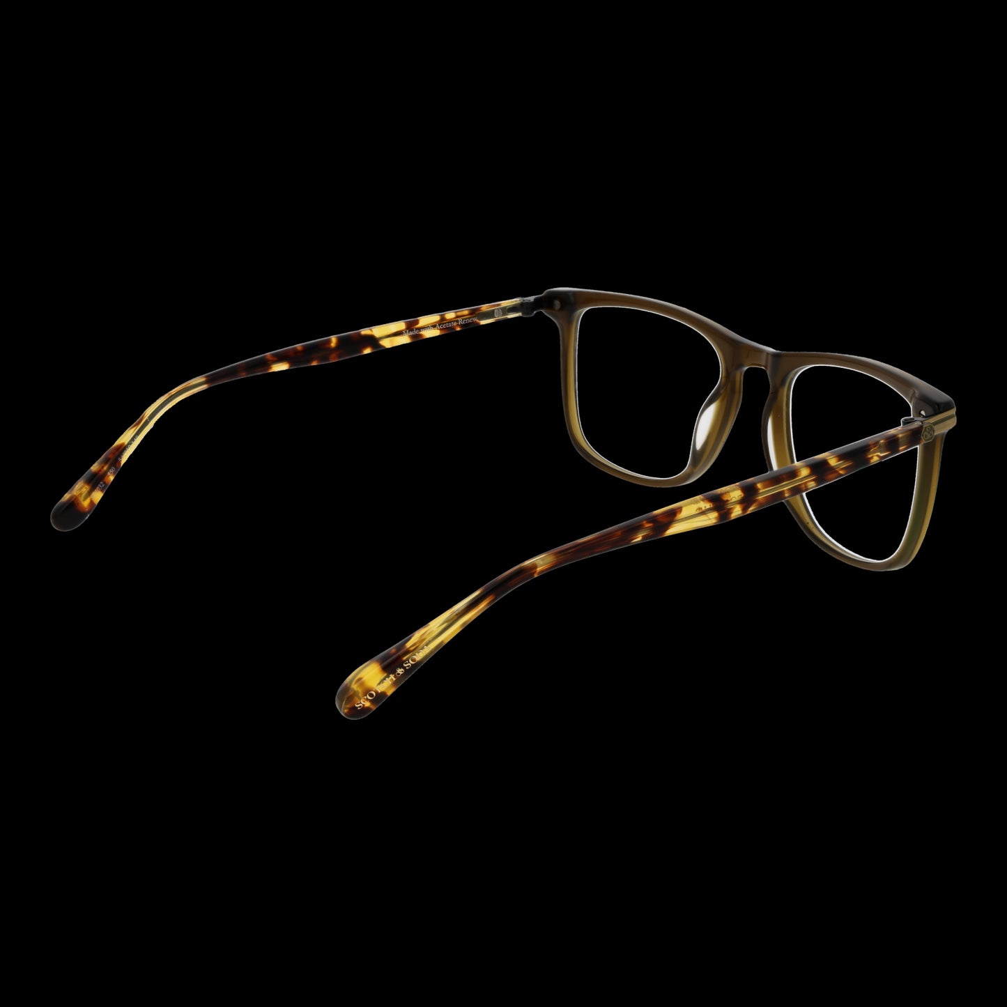 SCOTCH & SODA MOD. SS4032 54550 eyeglasses for gents with tortoiseshell frame on black background