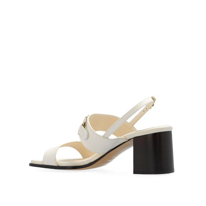 Salvatore Ferragamo White Calfskin Platform Sandals Salvatore Ferragamo
