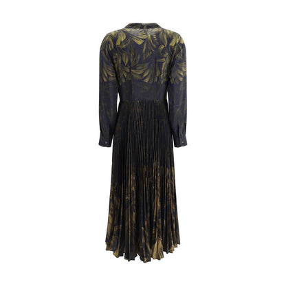 Sara Roka Multicolor Polyester Casual Dress 1728,72470364320,Casual - Dresses - Clothing,Clothing,Dresses - Clothing,IT42 | L,Long - Dresses - Clothing,Longsleeve - Dresses - Clothing,Multicolor,New with tags,Pattern - Dresses - Clothing,Sara Roka,Women