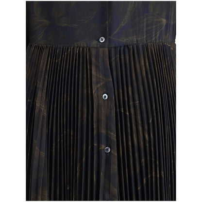 Sara Roka Multicolor Polyester Casual Dress 1728,72470364320,Casual - Dresses - Clothing,Clothing,Dresses - Clothing,IT42 | L,Long - Dresses - Clothing,Longsleeve - Dresses - Clothing,Multicolor,New with tags,Pattern - Dresses - Clothing,Sara Roka,Women