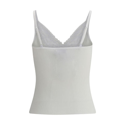 Self-Portrait White Viscose Top
