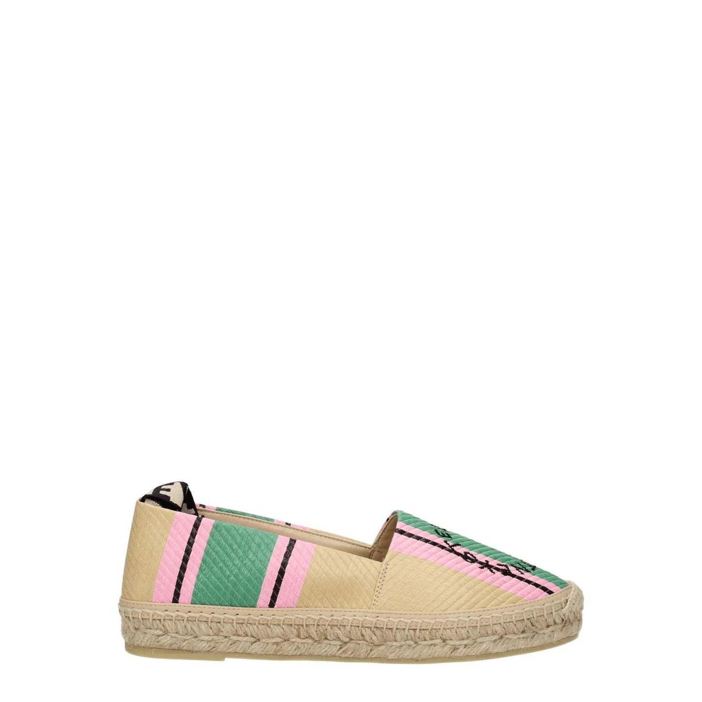 Stella McCartney Multicolor Fabric Espadrilles with logo design, casual style, rubber sole, and round toe.
