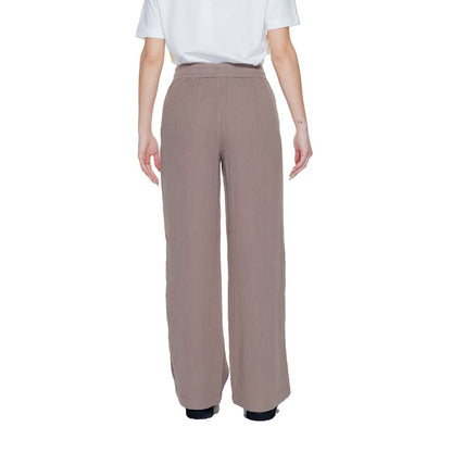 Street One Brown Cotton Pant