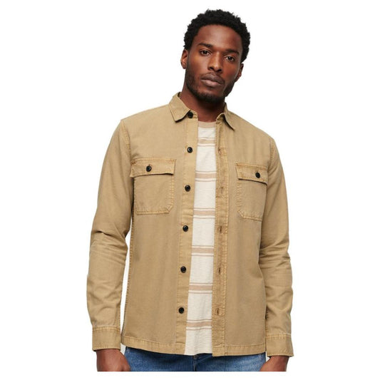 Superdry Superdry Beige Cotton Shirt SU-15870000127-IT54 | XXL 1728,71956299936,Beige,Clothing,IT46 | M,IT48 | L,IT54 | XXL,Men,Men - Clothing,New with tags,Shirts - Men - Clothing,Superdry
