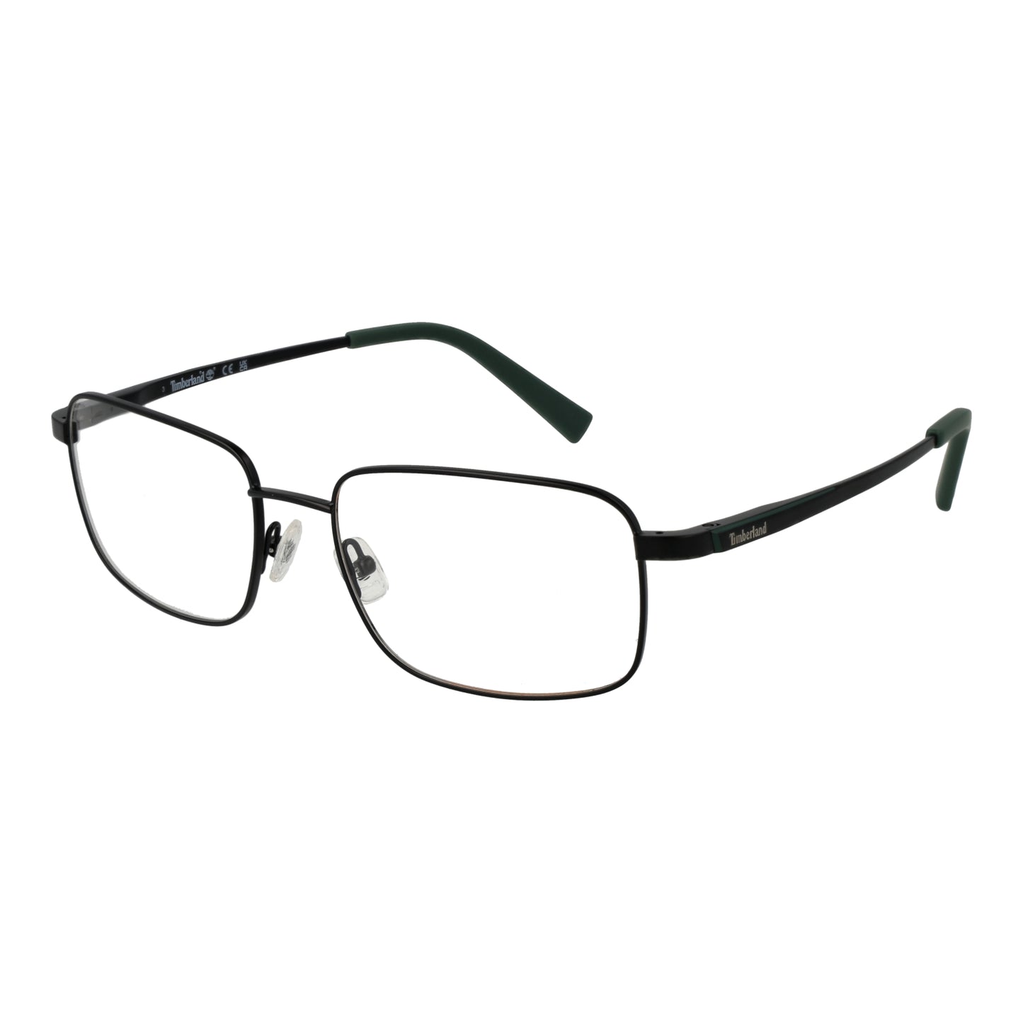 Gent's eyeglasses TIMBERLAND MOD. TB1784 56002 with black frame and rectangular lenses, showcasing modern style for men.