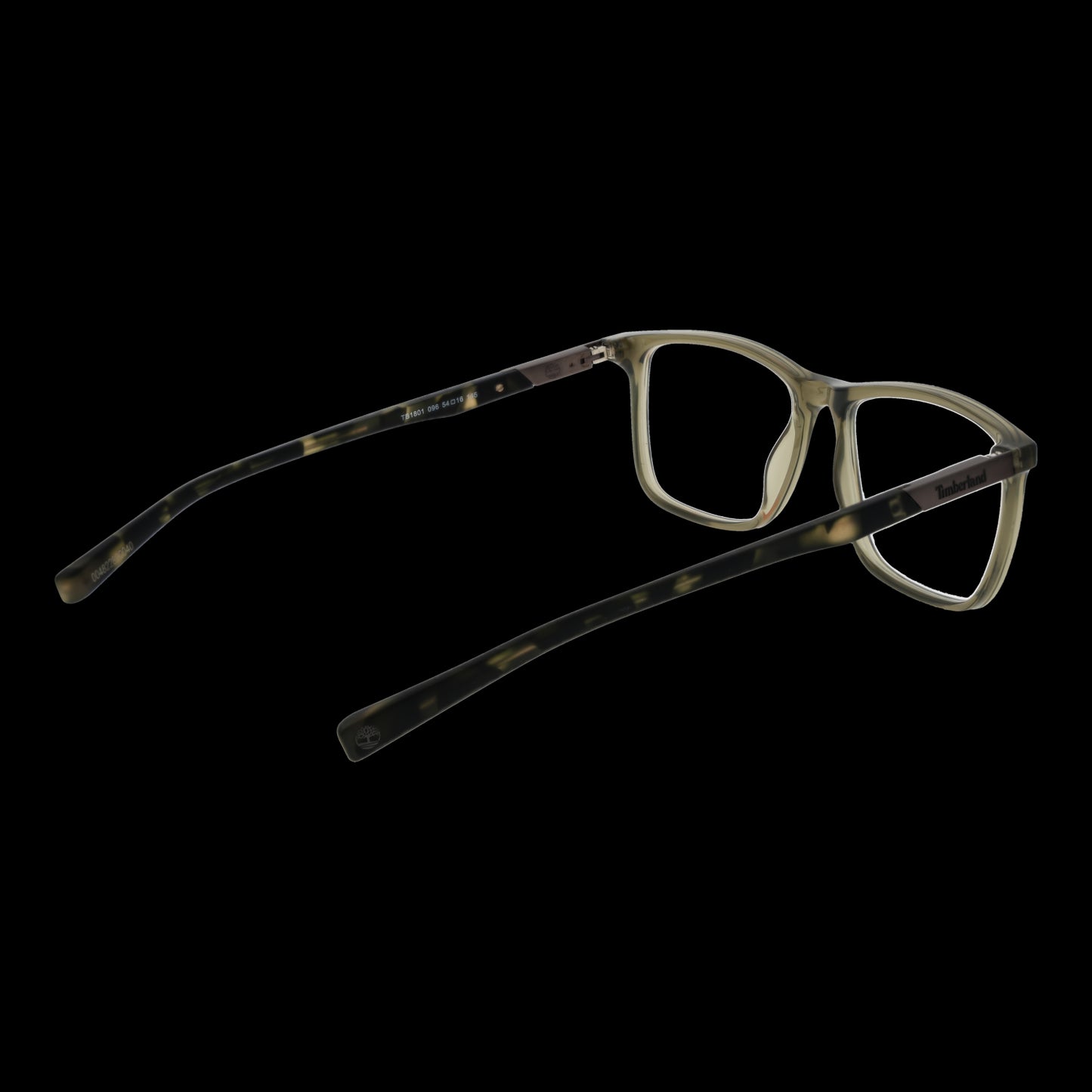 TIMBERLAND MOD. TB1801 54096 Gent eyeglasses in tortoiseshell design, showcasing stylish frames for men on a black background.