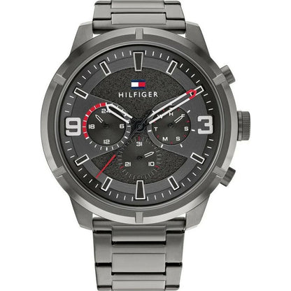 TOMMY HILFIGER Mod. 1792071 Gent's Quartz Analog Watch, 46mm mineral dial, bracelet, water resistant 5 ATM, in official packaging.