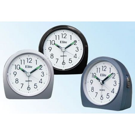 ELITE SVEGLIA ANALOGICA NERA / BLACK ALARM CLOCK CLOCKS,Sveglia