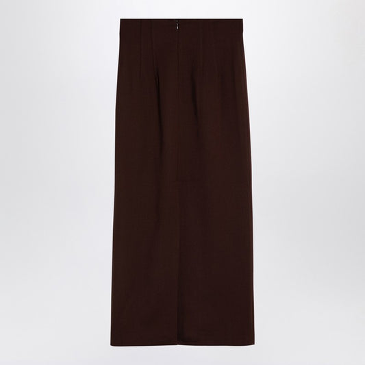 The Andamane THE ANDAMANE Hot Chocolate Shelby maxi skirt in wool Fall - Winter 2024,LDin,Women,Women > Clothing,Women > Clothing > Skirts,Yes Eu T160312ATNW037/P_ANDAM-HC_102