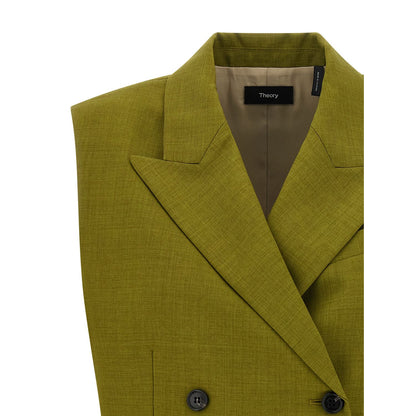 Theory Bicolor Polyester Sleeveless Jacket