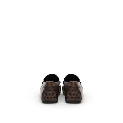 Tod's Brown Leather Moccassin
