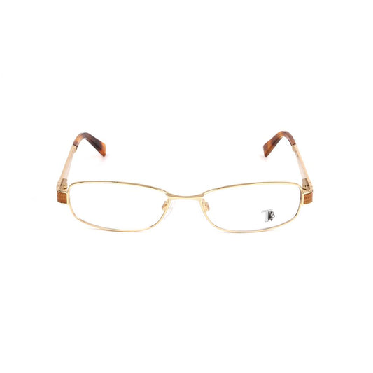 Alt Tag: "Tod's Pink Metal Frames eyeglasses with gold detailing, model TO5022028, measurements 52/15/135mm, stylish women's eyewear."