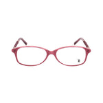 Tod's Red Acetate Frames featuring TO4054068 design with 54/15/140mm measurements, perfect for women's fashion eyewear.