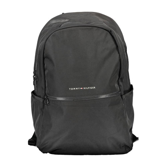 Tommy Hilfiger Black Polyester Backpack 1728,67403481248,Backpacks - Men - Bags,Bags,Black,Men,Men - Bags,New with tags,Tommy Hilfiger TO-16789