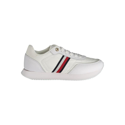 Tommy Hilfiger White Polyester Sneaker 1728,67403481248,EU36/US6,EU37/US7,EU38/US8,EU39/US9,EU40/US10,EU41/US11,New with tags,Shoes,Sneakers - Women - Shoes,Tommy Hilfiger,White,Women,Women - Shoes Tommy Hilfiger TO-31263-EU36/US6
