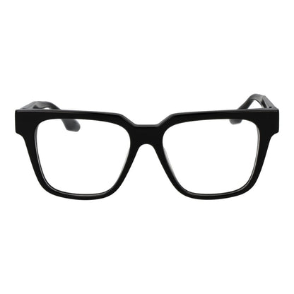 Trussardi Black Acetate Glasses (Frames) for women, full-rim square style with demo lenses, includes branded case, size 53-16-145.