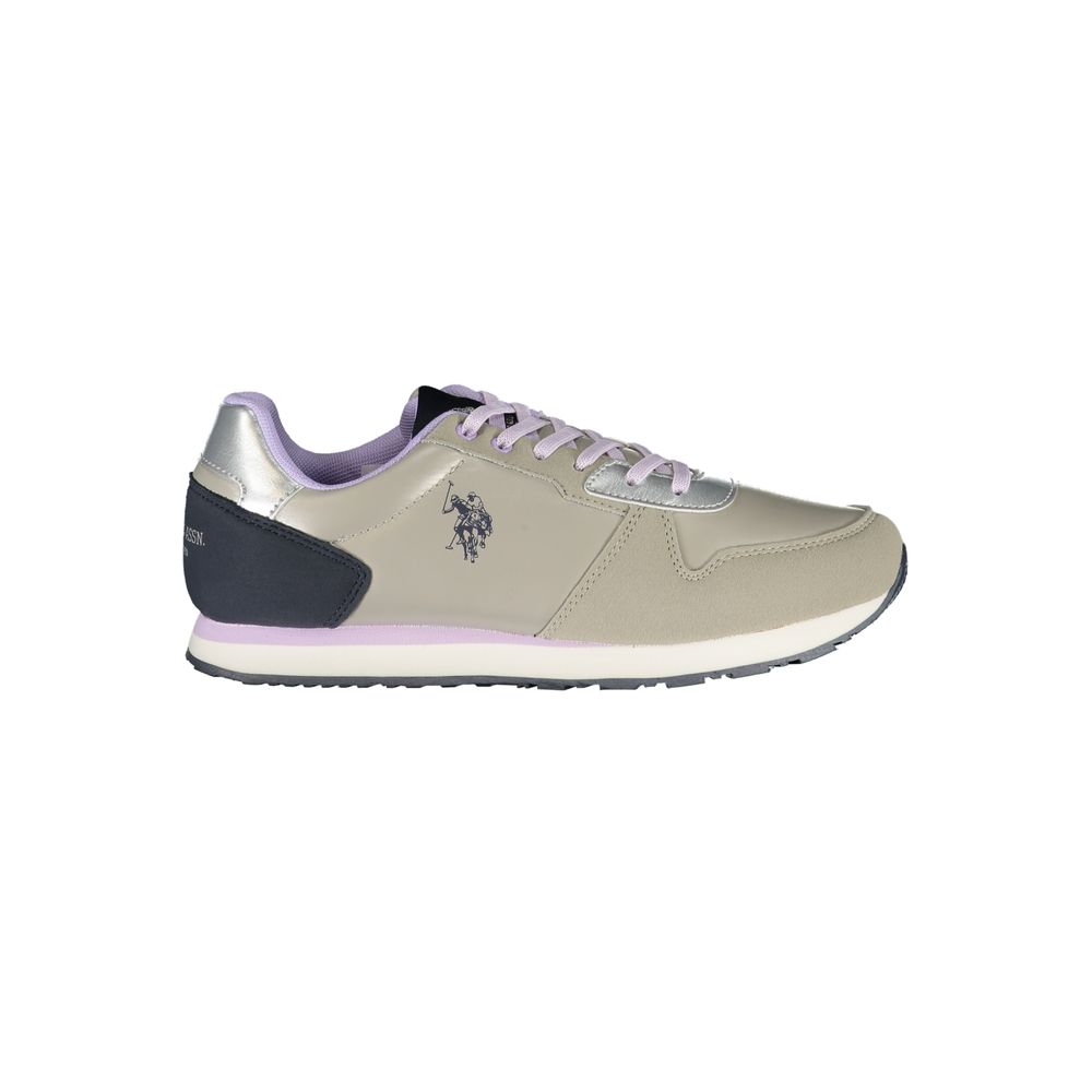 U.S. POLO ASSN. Argento Polyester Women Sneaker