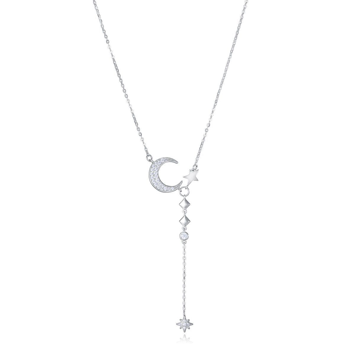 Elegant VICEROY JEWELS Mod. 13205C000-30 silver necklace for ladies, featuring quartz movement and 10 ATM water resistance.