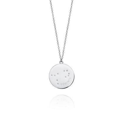 VICEROY JEWELS Mod. 61014C000-38G silver necklace for ladies with Gemini pendant in official box
