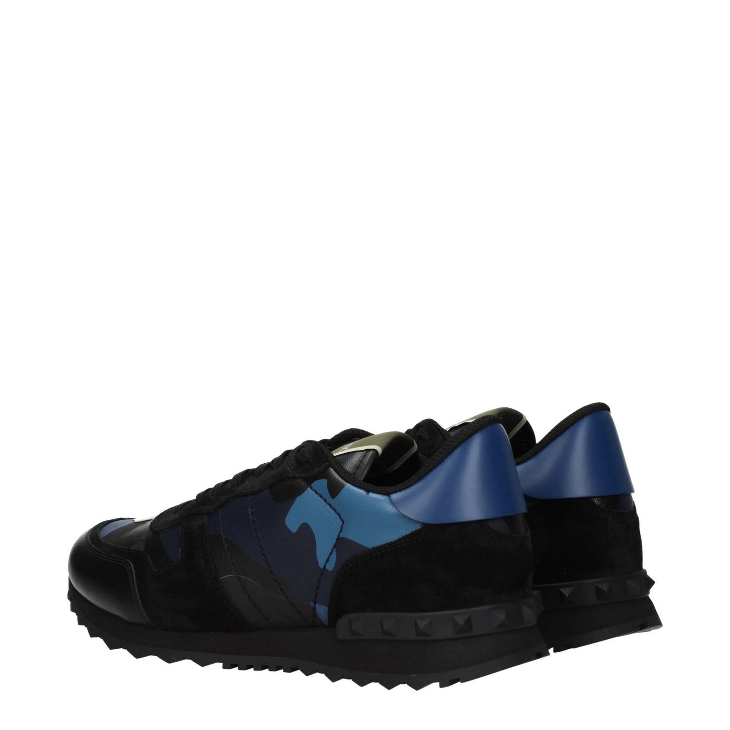 Valentino Garavani Blue Leather Low Top Sneakers
