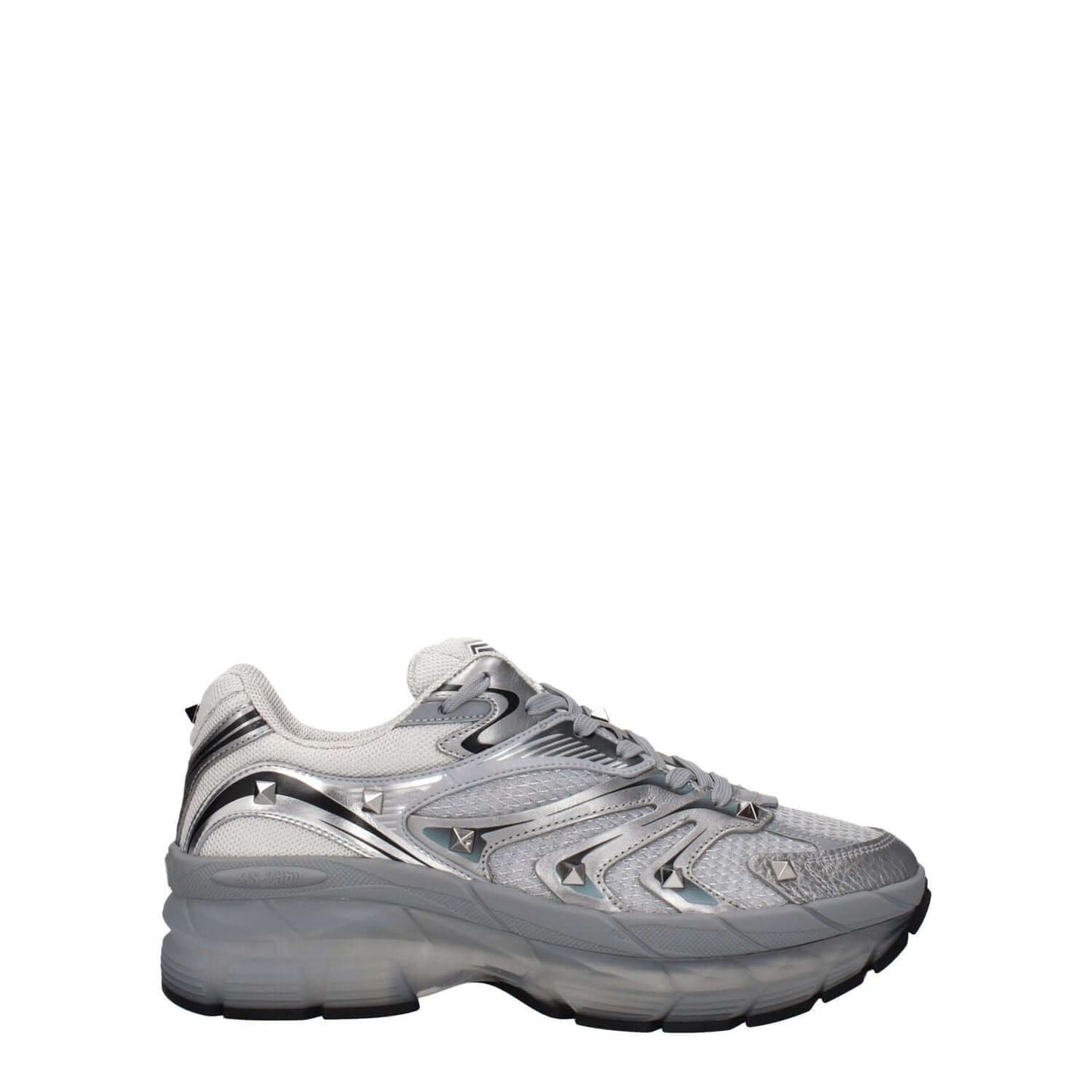 Valentino Garavani Gray Fabric Athletic Sneakers