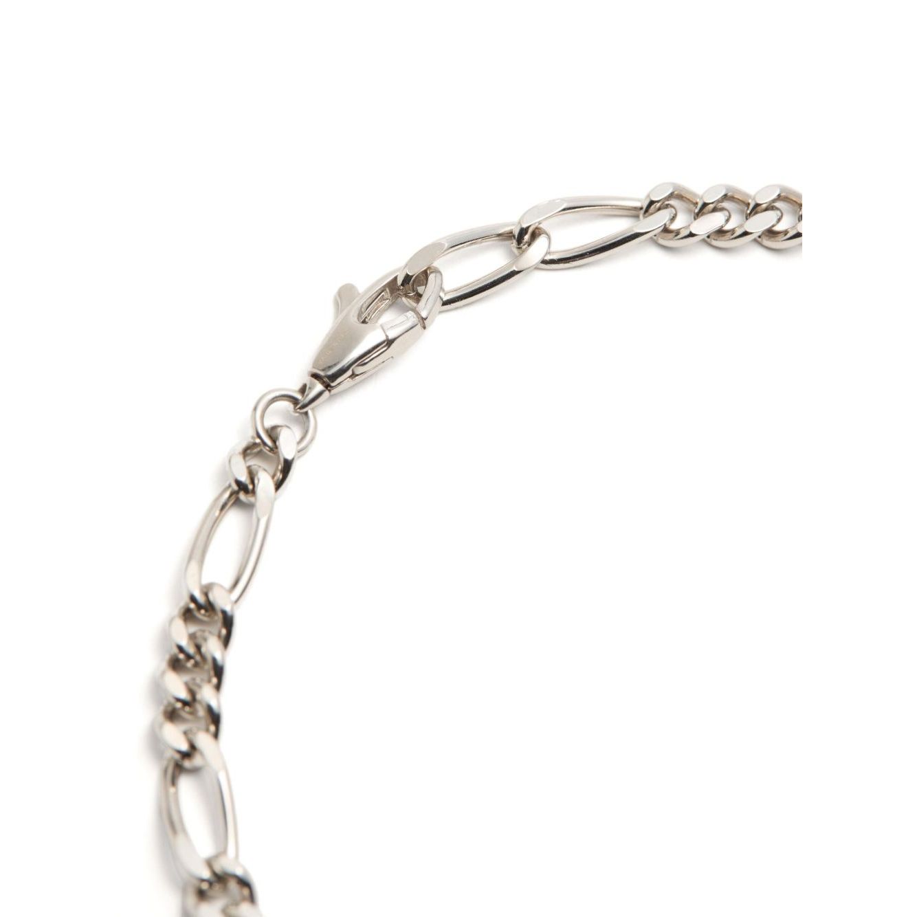 Valentino Garavani Ovalette Bracelet with silver-tone lobster claw fastening and VLogo Signature curb chain.
