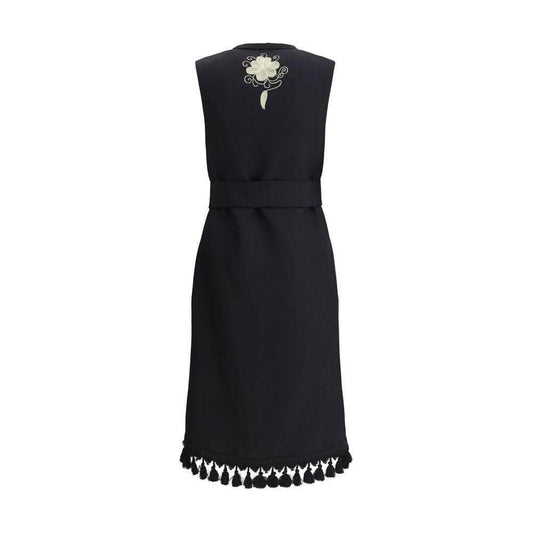 Valentino-Valentino Embroidered long Vest-1728,72470364320,Black,Clothing,IT44 | L,Jackets & Coats - Women - Clothing,New with tags,Valentino,Women,Women - Clothing-VA-6V0CMA85ASY0NO-IT44 | L