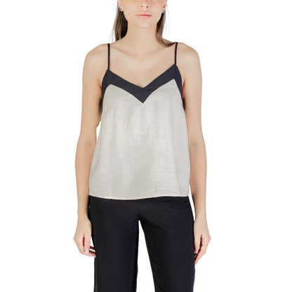 Vero Moda Cream Nylon Top