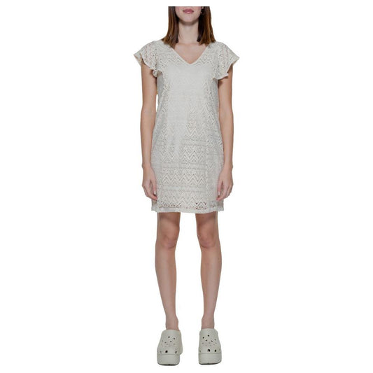 Vero Moda Vero Moda Beige Polyester Dress VE-13393700127-IT42|M 1728,71956299936,Beige,Clothing,Dresses - Women - Clothing,IT42|M,New with tags,Vero Moda,Women,Women - Clothing