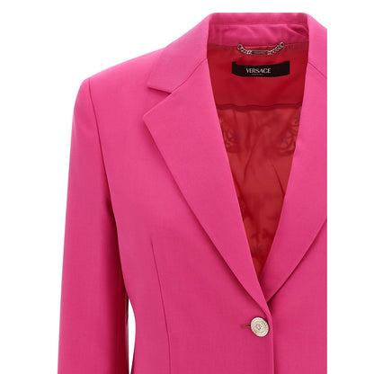 Versace Fuchsia Virgin Wool Blazer