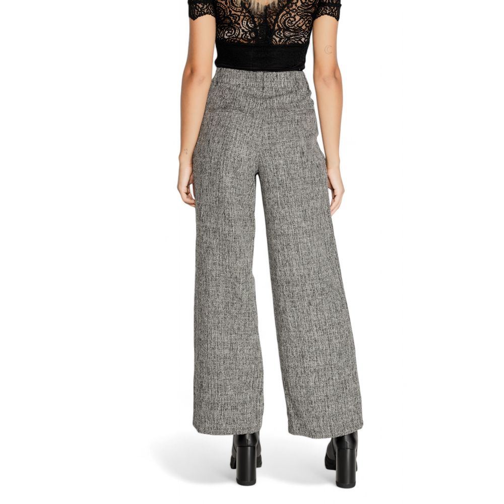 Vila Clothes Black Recycled Polyester Pant