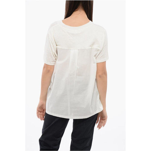 Woolrich Woolrich Linen T-shirt WO-P642678-L 1728,74866327712,Clothing,L,New with tags,Tops & T-Shirts - Women - Clothing,White,Women,Women - Clothing,Woolrich