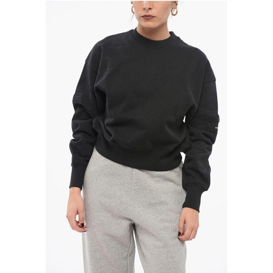 Y-3 Y-3 Monochrome Cotton Sweatshirt with Crew Neck YB-P628670-XXS 1728,74866327712,Black,Clothing,New with tags,Sweaters - Women - Clothing,Women,Women - Clothing,XXS,Y-3