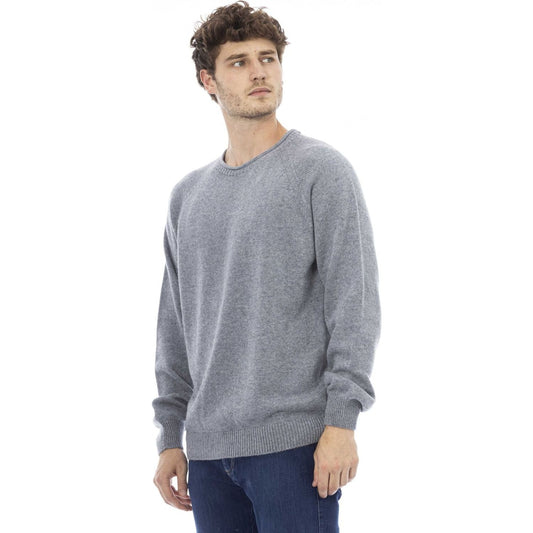 Alpha Studio Sweaters Sweaters Alpha Studio Light Slate Gray