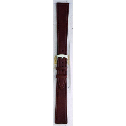 Dark brown leather watch strap by Morellato, model A01D0112419034CR10, made in Italy.