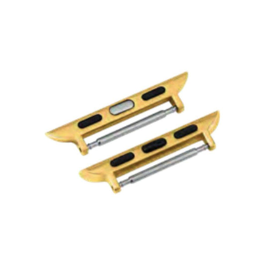 Gold Morellato straps Apple Watch strap adaptor in metal, model 9120132856122, suitable for smartwatch customization.