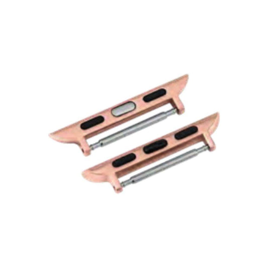Rose gold metal Apple Watch strap adaptor by Morellato, Model 91201328F3220, designed for secure watch band attachment.