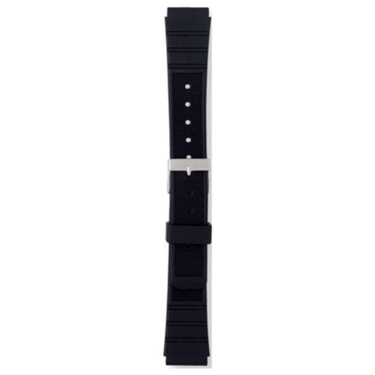 Black leather Morellato watch strap, model A01U1623198019MO20, made in Italy.