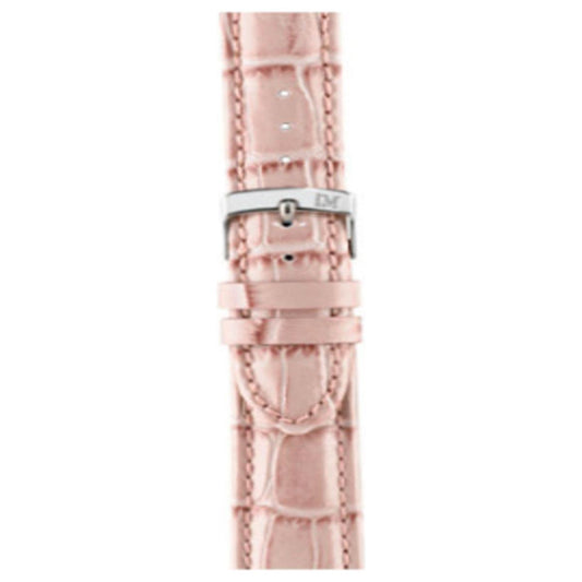 Alt Tag: MORELLATO A01X2704656288CR18 leather watch strap, pink, made in Italy, crocodile texture, elegant accessory for watches.