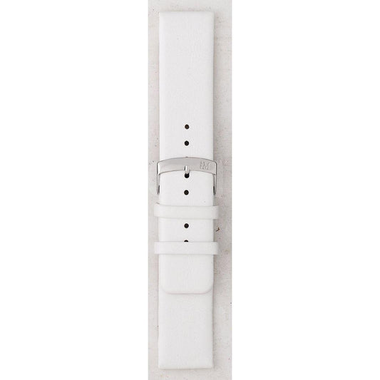 Morellato A01X3076875017CR24 leather watch strap, white, made in Italy