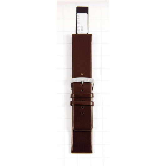 MORELLATO leather watch strap, model A01X3076875032CR22, brown, made in Italy, displayed on a white background.