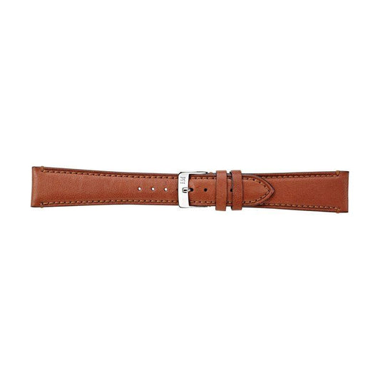 Morellato leather watch strap model A01X3495006041CR20, made in Italy, displayed flat.