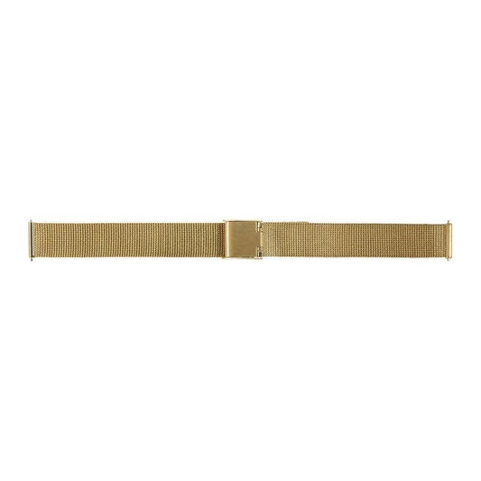 Gold metal watch strap by Morellato, Model A02X05490540180099, made in Italy.
